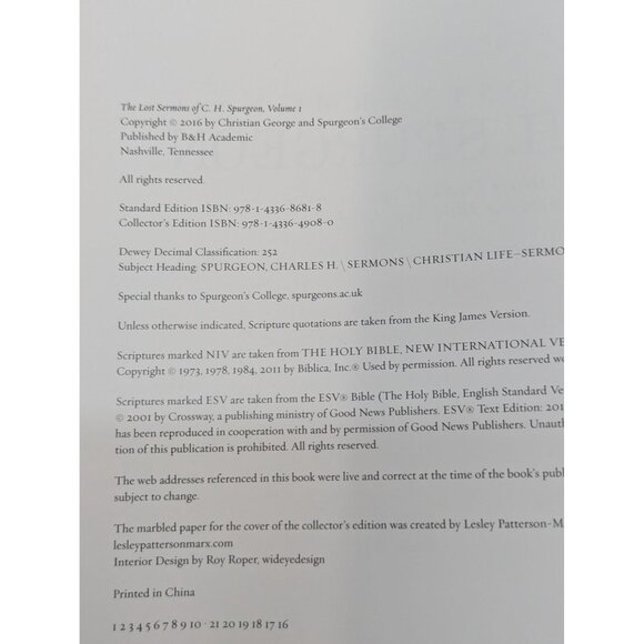 The Lost Sermons of C. H. Spurgeon Volume 1 Between 1851 and 1854 B&H Academic - Picture 5 of 9